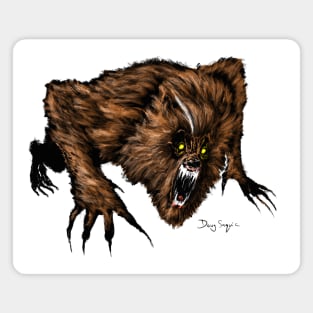 Werewolf White Strand Magnet